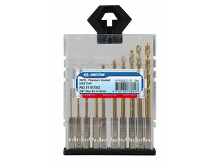 Набор сверл по металлу с шестигранным хвостовиком KING TONY 1,5-5 мм (10 шт.)