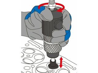 Машинка для притирки клапанов с присосками KING TONY
